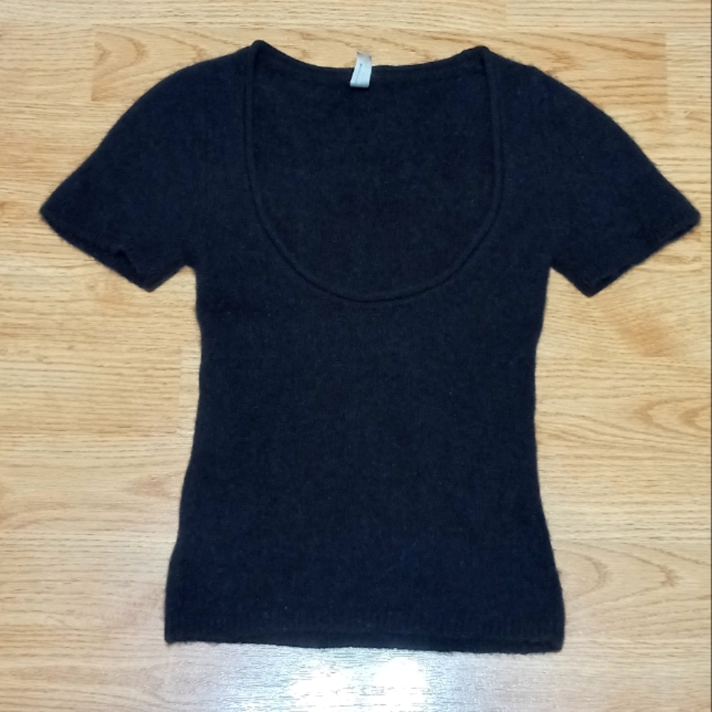 Free People Intimately Black Cashmere Top